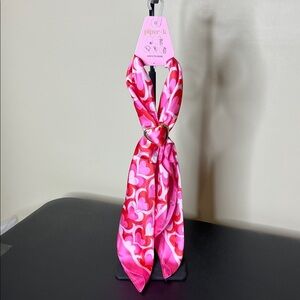 Piper K | Pink & Red Hearts Themed Scarf w/ Heart Loop Brooch 🩷♥️🩷